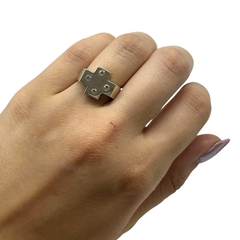 CRI 328/329 Anillo Cruz con Cubics - Variedad de Medidas Plata 925 - Stal Joyas