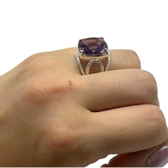 6.5 gr Anillo Piedra Violeta - Ultimas Unidades Plata R 925 (SIN ESTUCHE) - comprar online