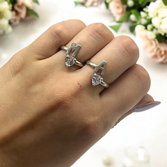 SIN-269 Anillo Iniciales / Variedad de Letras- Últimas Unidades Plata 925