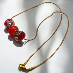 SIN-299 Collar con Dijes Donas (45 cm) - Últimas Unidades Acero Quirúrgico Rose