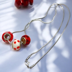 SIN-306 Collar con Dijes Donas (45 cm) - Últimas Unidades Acero Quirúrgico
