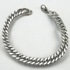 SIN-300 Pulsera Eslabón Cubano Acero Quirúrgico Premium (18 a 21 cm) en internet