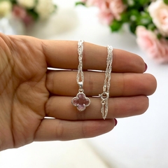 SIN-239 Conjunto Cadena (45cm)+Dije V.C Rosa - Últimas Unidades Plata 925 (SIN ESTUCHE) - comprar online