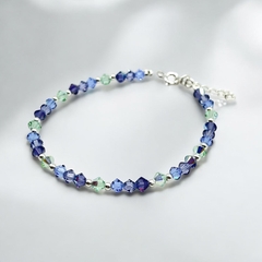 SWA-26 Pulsera Degrade Edición Limitada Plata Italiana (cadena de extensión)