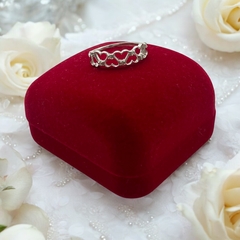 ART-209 Anillo Siete Corazones Plata 925 (SIN ESTUCHE)