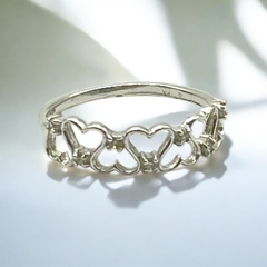 ART-209 Anillo Siete Corazones Plata 925 (SIN ESTUCHE) - Stal Joyas