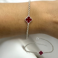 2.7 gr Pulsera V.C Rojo Plata 925 (SIN ESTUCHE) - comprar online