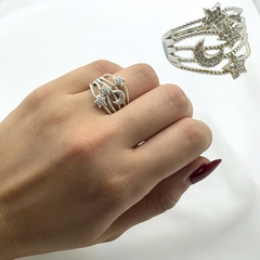 4.1 gr Anillo Premium estrellas - Últimas Unidades Plata Italiana (SIN ESTUCHE) - comprar online