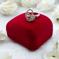 4.5 gr Anillo Giratorio Doble Corazón - Últimas Unidades Plata Italiana (SIN ESTUCHE) - comprar online