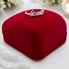1.6 gr Anillo "love" - Últimas Unidades Plata Italiana (SIN ESTUCHE) - comprar online