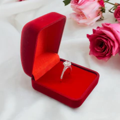 0474 Anillo Ideal Compromiso Acero Blanco (SIN ESTUCHE)