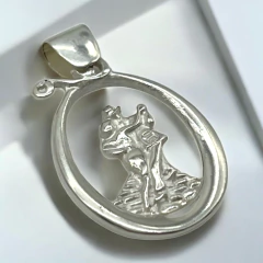 EU-106 Dije Tango Argentino (26mm) Plata 925+Premium