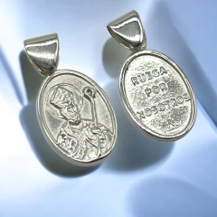 EU-102 Dije Reversible "San Blas" (20mm) Plata 925+Premium