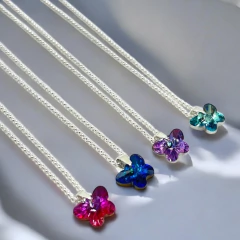S/C Conjunto Mariposa + Cadena (45 cm) - Variedad de Colores Acero Blanco - comprar online