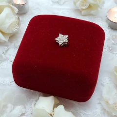 0.6 gr Dije Susano Estrella Cubics (10 mm) Plata- (SIN ESTUCHE)