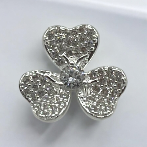 1 gr Dije Flor Pasante Cubics (10 mm) Plata-ECO