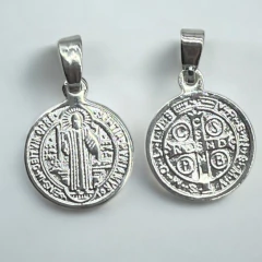 0.9 gr Dije Premium San Benito Reversible (13 mm) Plata-ECO