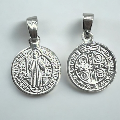 0.9 gr Dije Premium San Benito Reversible (13 mm) Plata-ECO