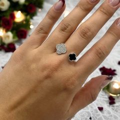 2.7 gr Anillo Premium V.C - Seleccionar Medida y Color Plata-ECO (SIN ESTUCHE) - Stal Joyas
