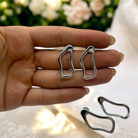 4.3 gr Aros Premium de Diseño (25 mm) Plata-ECO