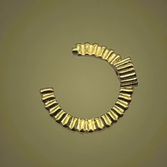 SIN-548 Aro Cuff Corazon (18 mm) - Últimas Unidades Acero Dorado en internet