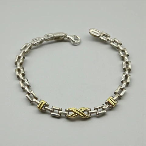 PU-PANTER-3 Pulsera "Eslabón Panter Finita" (18 cm) - Últimas Unidades Plata y Oro