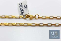 4089-DO Cadena Forcet - Variedad de Medidas Acero Quirúrgico Dorado - Stal Joyas