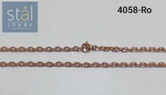 4058-RO CADENA DORADO ROSE