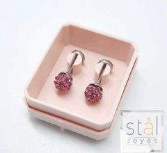 3322-73 ABRIDORES BOLA DE FUEGO 4MM FUCSIA