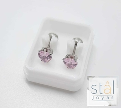 3322-96 ABRIDORES CUBIC CORAZÓN 5MM ROSA