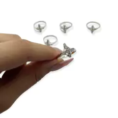 ART 59 Anillo Cruz con cubics Plata 925 - Stal Joyas