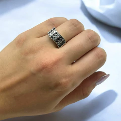 6.4 Anillo Cubics - Ultimas Unidades Plata R 925