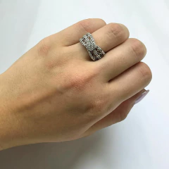 6.5 Anillo Cubics - Ultimas Unidades Plata R 925