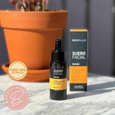 SUERO FACIAL ILUMINADOR CON VITAMINA C 30ML BIOBELLUS