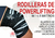 Rodilleras de Powerlifting G-Sports M (1,5m). Compresión y soporte para levantamiento de pesas y entrenamientos de fuerza. Protección para rodillas