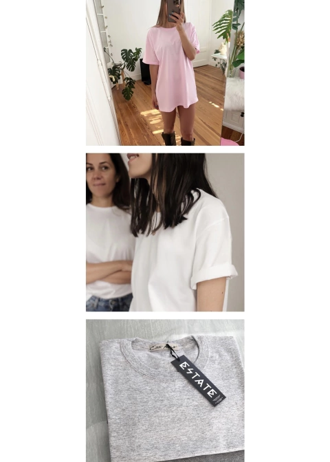 PACK X 3 OVERSIZED LARGA | ROSA, GRIS, BLANCO