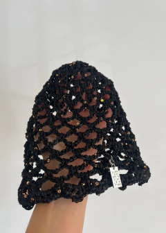 MESH HAT SEDA CROCHET LENTEJUELAS - comprar online
