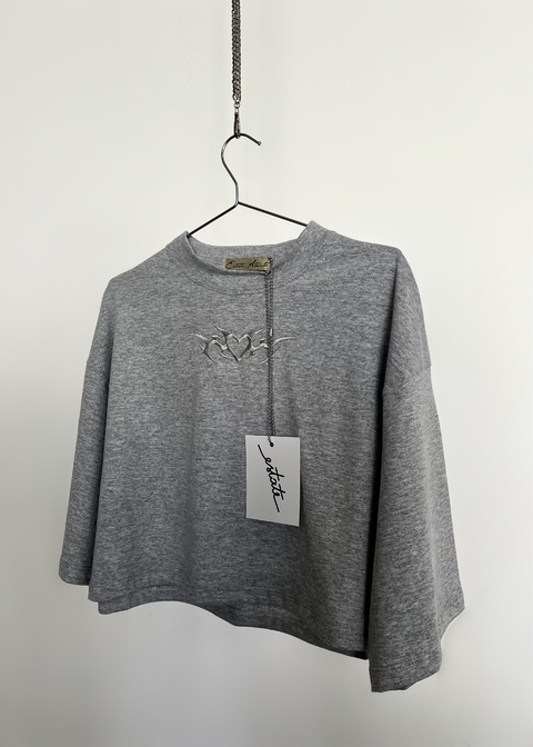 Crop Oversized Corazón Tribal
