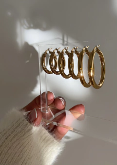 Aros Classy Gang (x par) - dorado