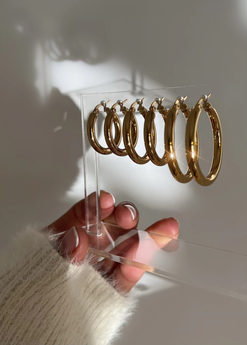 Aros Classy Gang (x par) - dorado