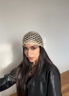 MESH HAT SEDA CROCHET PUNTO RED en internet