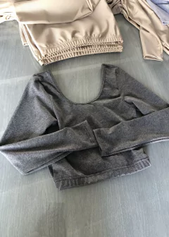 Camiseta Dance Crop Algodón / Lycra - Estate Atenta