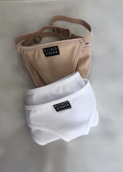 PACK X 2 - #7 Nude + White. Basic panties & baby panties