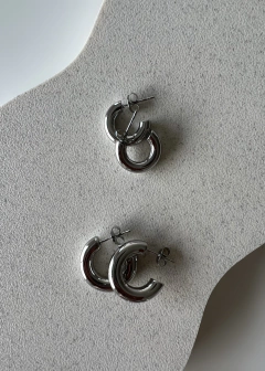 Aros Classy Silver (dos tamaños) - comprar online