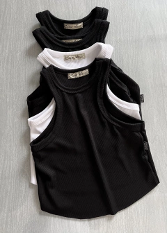 Musculosa Susu Top - (ribbed punto morley)