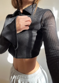 Zip Tennis Crop - línea noche - tienda online