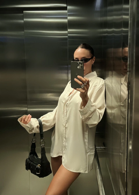 Camisa Oversized Seda