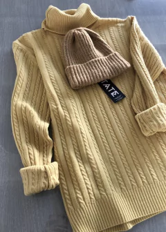 Polera High Neck Ochitos Wool - comprar online