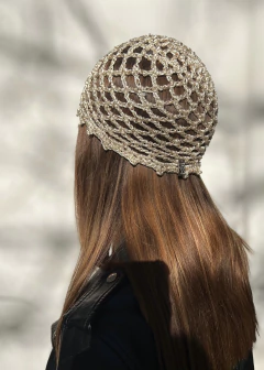 MESH HAT SEDA CROCHET PUNTO RED - tienda online