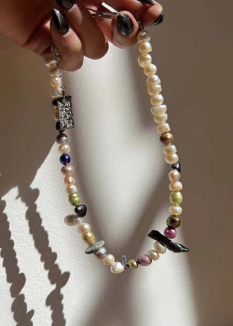 Collar Perla Iris (Perlas de río)